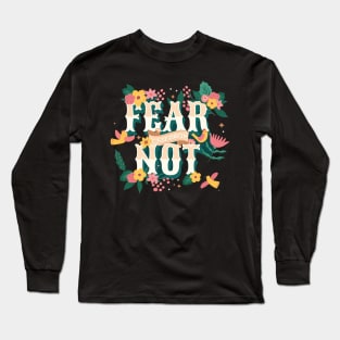 Le sserafim fear not typography piona | Morcaworks Long Sleeve T-Shirt